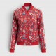 Adidas Neo Floral Print Track Jacket Red / Pre Owned